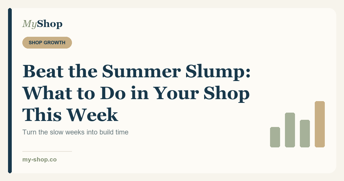 Beat the Summer Slump: What to Do in Your Etsy Shop This Week
