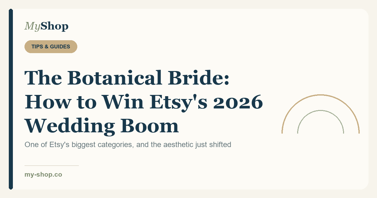 The Botanical Bride: How to Win Etsy's 2026 Wedding Boom