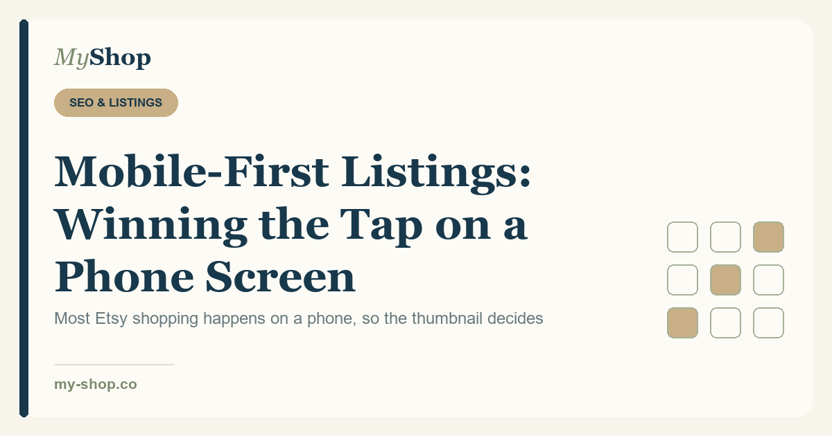 Mobile-First Listings: Winning the Tap on a Phone Screen