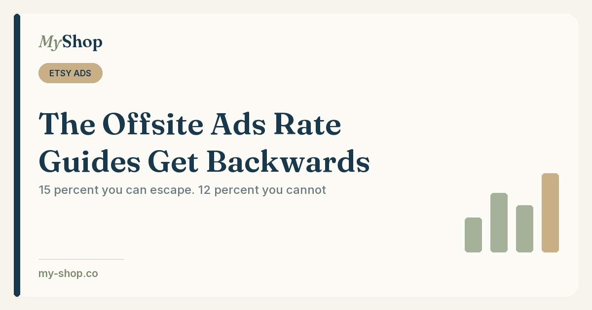 The Offsite Ads Rate Most Guides Get Backwards