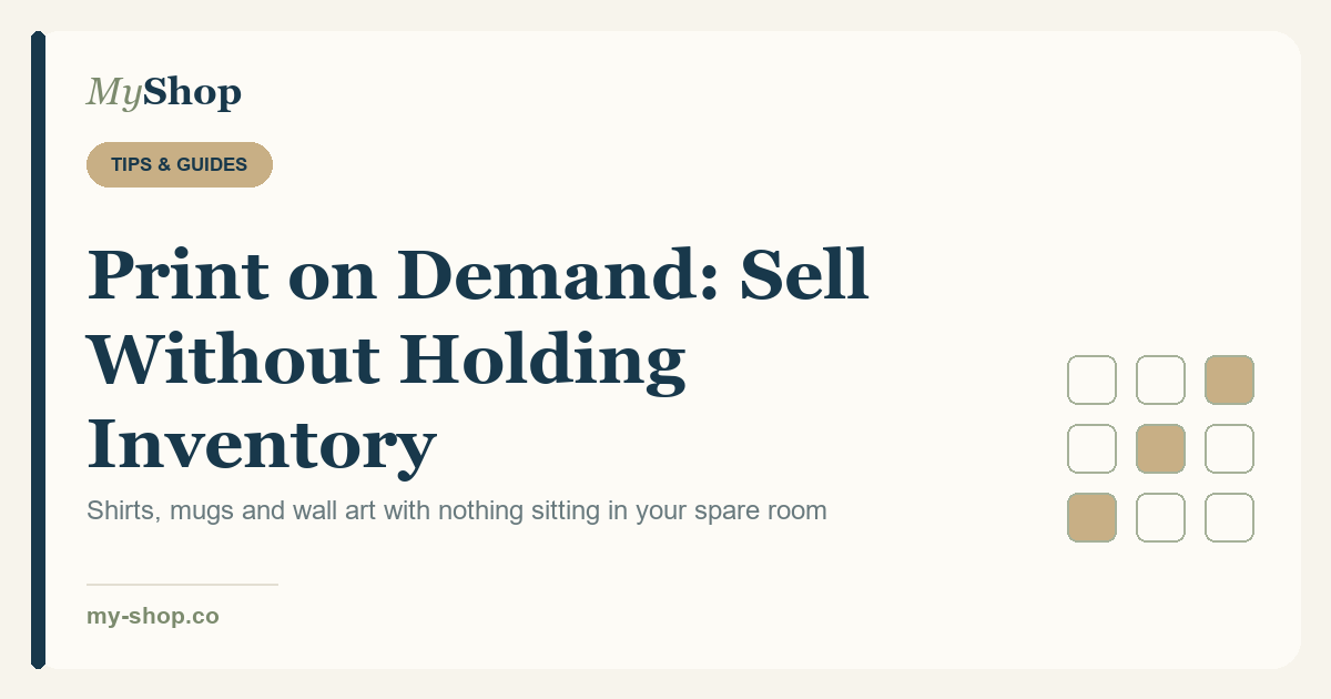 Print on Demand on Etsy: Sell Physical Products Without Holding Inventory