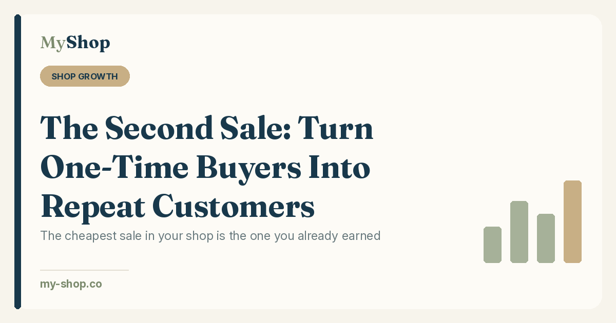 The Second Sale: How to Turn One-Time Etsy Buyers Into Repeat Customers