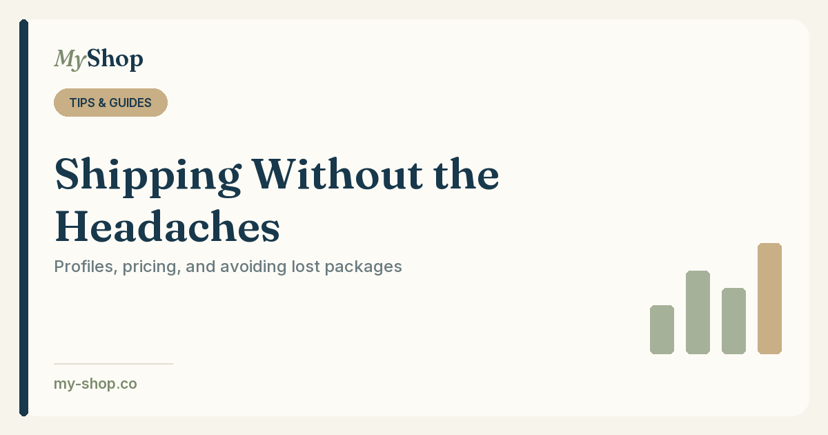 How to Handle Shipping: Profiles, Pricing, and Avoiding Lost Packages