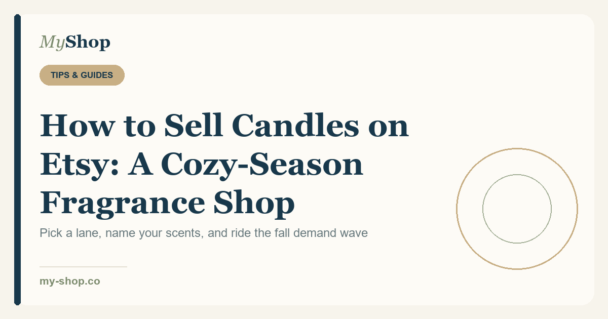 How to Sell Candles on Etsy: Building a Cozy-Season Home Fragrance Shop
